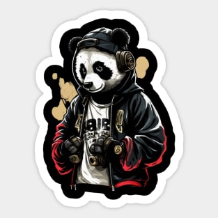 Get ready to bust some moves with this hip hop panda Sticker